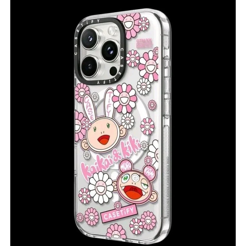 TAKASHI MURAKAMI x CASETiFY KAIKAI AND KIKI - STICKER MANIA iPhone 16 Pro Max